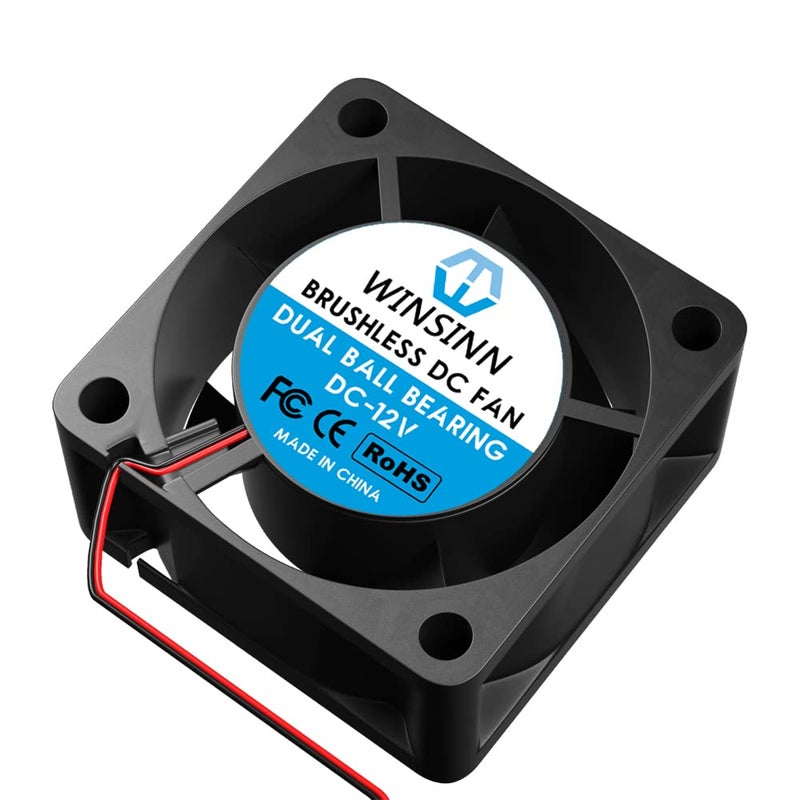 WINSINN 40mm 12V Fan - Dual Ball Bearing 8000 RPM 4020 Cooling Fan Replacement for 3D Printer/PC Cooling/Automotive, 30cm Cable with XH2.54-2PIN, Brushless 40x20mm (4Pcs) - Image 5